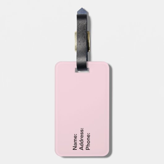 Cute Pig Face - kawaii minimalisme Bagagelabel (Achterkant verticaal)