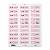 Cute Pig Face - kawaii minimalisme Etiket (Full Sheet)