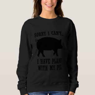 Cute Pig Farmer Piggy Boerderij Animal Long Hoeve Trui