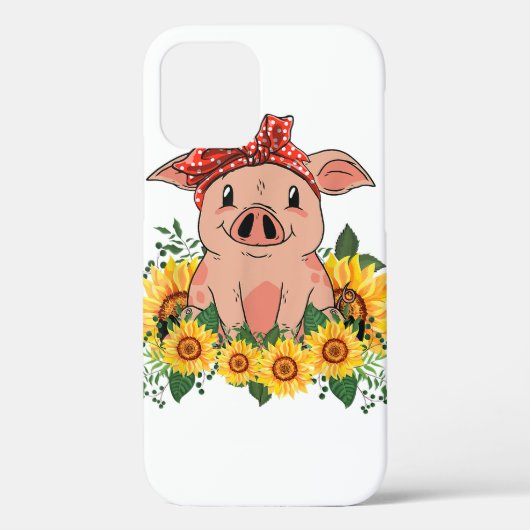 Cute Pig Funny Cartoon Phone Case voor iPhone (Achterkant)