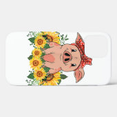 Cute Pig Funny Cartoon Phone Case voor iPhone (Achterkant (horizontaal))