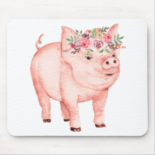 Cute Pig Gift Farmer's Wife Country Girl Boerderij Muismat