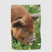 CUTE PIG GOLFHANDDOEK (Voorkant)