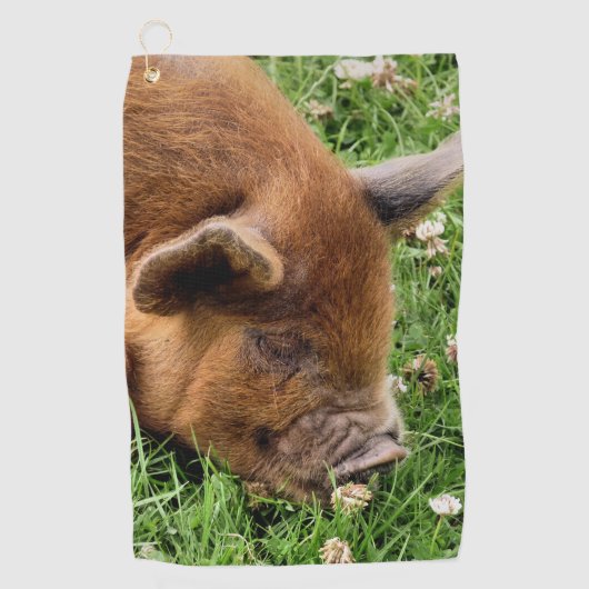 CUTE PIG GOLFHANDDOEK (Voorkant)
