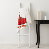 Cute Pig in Christmas Stocking Sherpa Deken (In situ)