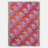 Cute Pig in Santa Hat op Red Deken (Voorkant Verticaal)