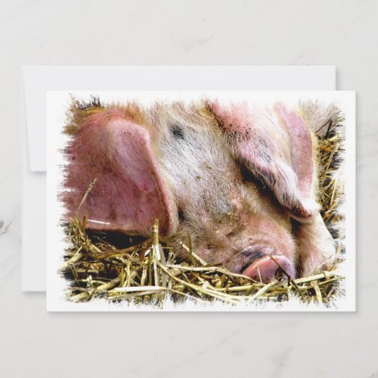 CUTE PIG INVITATION (Voorkant)