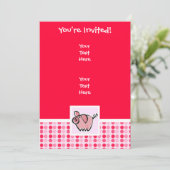 Cute Pig Kaart (Staand voorkant)