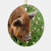 CUTE PIG KERAMISCH ORNAMENT (Links)