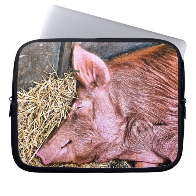 CUTE PIG LAPTOP SLEEVE (Voorkant)
