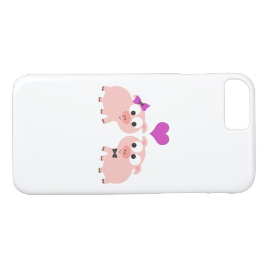 Cute Pig Love Case-Mate iPhone Case (Achterkant (Horizontaal))