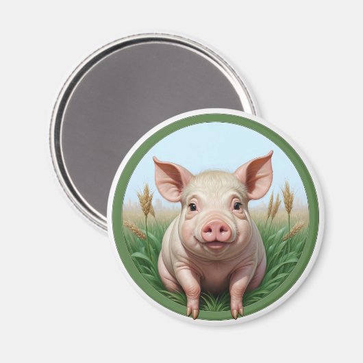 cute pig magneet (Voorkant / Achterkant)