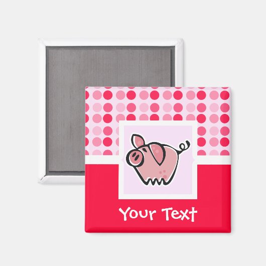 Cute Pig Magneet (Voorkant / Achterkant)