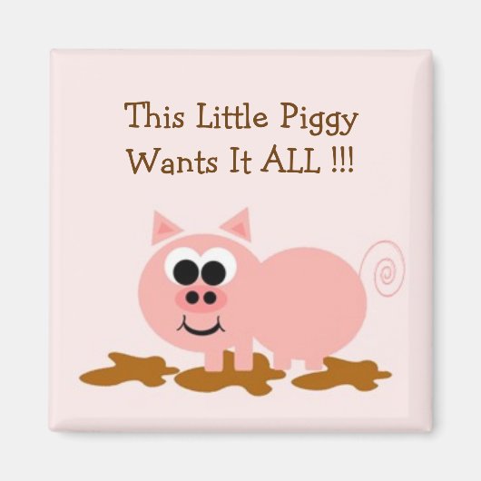 Cute Pig Magnet (Voorkant)