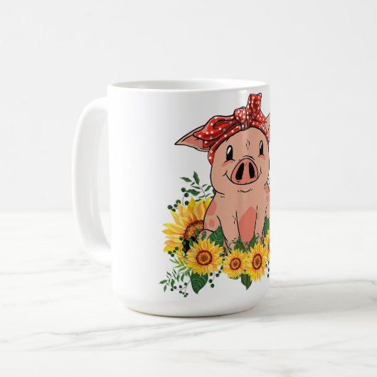 Cute Pig Mok Gifts _ Gifts for Family (Voorkant links)