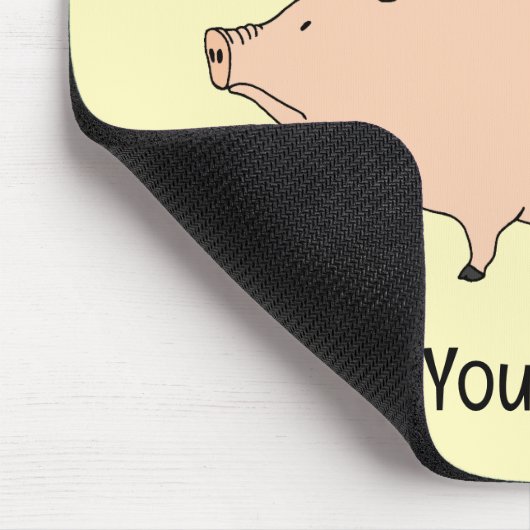 Cute Pig Mousepad Muismat (Hoek)