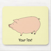 Cute Pig Mousepad Muismat (Voorkant)
