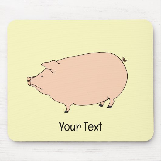 Cute Pig Mousepad Muismat (Voorkant)