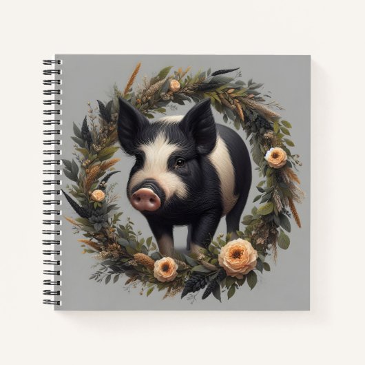 Cute Pig Notitieboek (Voorkant)