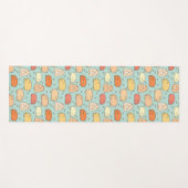 Cute Pig Pattern Mint Yogamat (Voorkant (horizontaal))