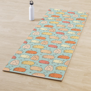 Cute Pig Pattern Mint Yogamat
