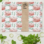 Cute Pig Pattern Tea Towel – Farm Animal Kitchen  Theedoek (Gevouwen)