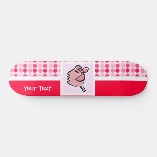 Cute Pig Persoonlijk Skateboard (Horizontaal)