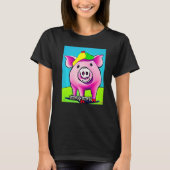 Cute Pig Piggie Oink Oink 13 T-shirt (Voorkant)