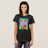 Cute Pig Piggie Oink Oink  13 T-shirt (Voorkant volledig)