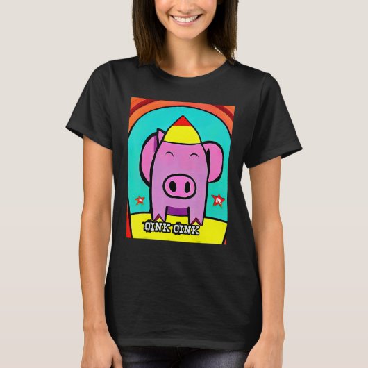 Cute Pig Piggie Oink Oink 15 T-shirt (Voorkant)