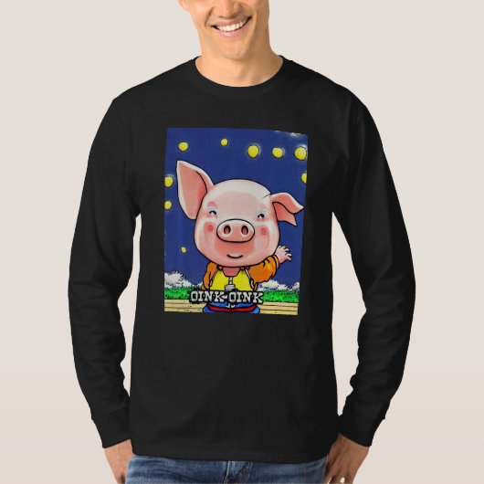 Cute Pig Piggie Oink Oink 16 T-shirt (Voorkant)