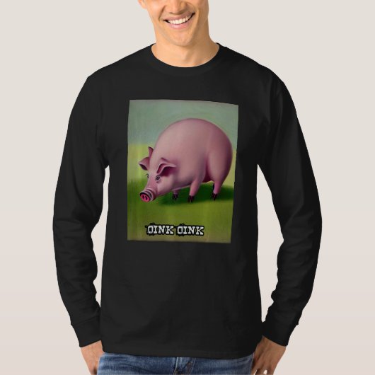 Cute Pig Piggie Oink Oink  26 T-shirt (Voorkant)