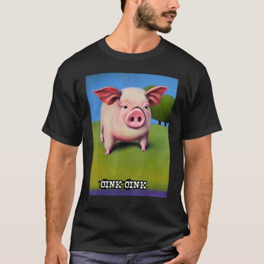 Cute Pig Piggie Oink Oink 36 T-shirt (Voorkant)