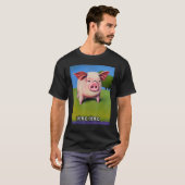 Cute Pig Piggie Oink Oink 36 T-shirt (Voorkant volledig)