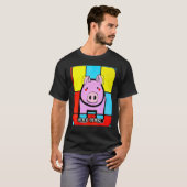 Cute Pig Piggie Oink Oink 43 T-shirt (Voorkant volledig)