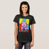 Cute Pig Piggie Oink Oink 43 T-shirt (Voorkant volledig)