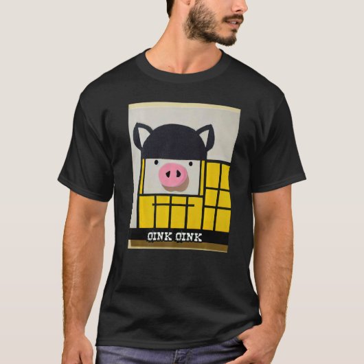 Cute Pig Piggie Oink Oink 48 T-shirt (Voorkant)