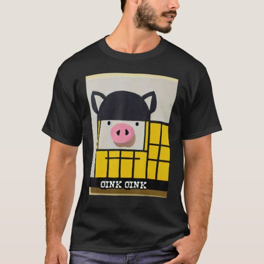 Cute Pig Piggie Oink Oink 54 T-shirt (Voorkant)