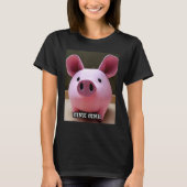Cute Pig Piggie Oink Oink 59 T-shirt (Voorkant)