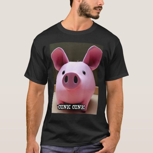 Cute Pig Piggie Oink Oink 59 T-shirt (Voorkant)
