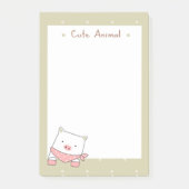 Cute Pig Post-it® Notes (Voorkant)