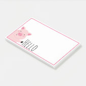 Cute Pig Post-it® Notes (Schuin)