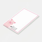 Cute Pig Post-it® Notes (Schuin)