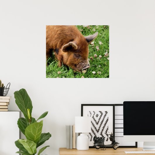 CUTE PIG POSTER (Thuiskantoor)