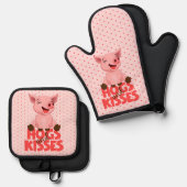 Cute Pig Pun Ovenwant & Pannenlap Set (Voorkant / Achterkant)