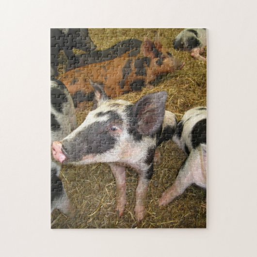 Cute Pig Puzzle Legpuzzel (Verticaal)