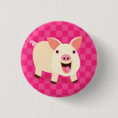 Cute Pig Ronde Button 3,2 Cm (Voorkant)