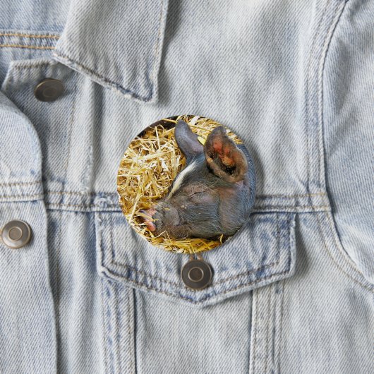 CUTE PIG RONDE BUTTON 7,6 CM (In situ)