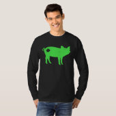 Cute Pig Shamrock St Patrick s Day Saint Paddy s T-shirt (Voorkant volledig)