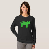 Cute Pig Shamrock St Patrick s Day Saint Paddy s T-shirt (Voorkant volledig)